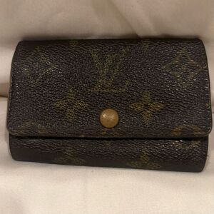 Vintage Louis Vuitton Classic Monogram 6 Key Holder Case EUC